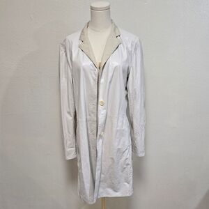 Jil Sander Reversible Leather Trench Coat Size 42/US 12